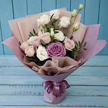Букет цветов из:  Розы и Лизиантусы в Нарткале