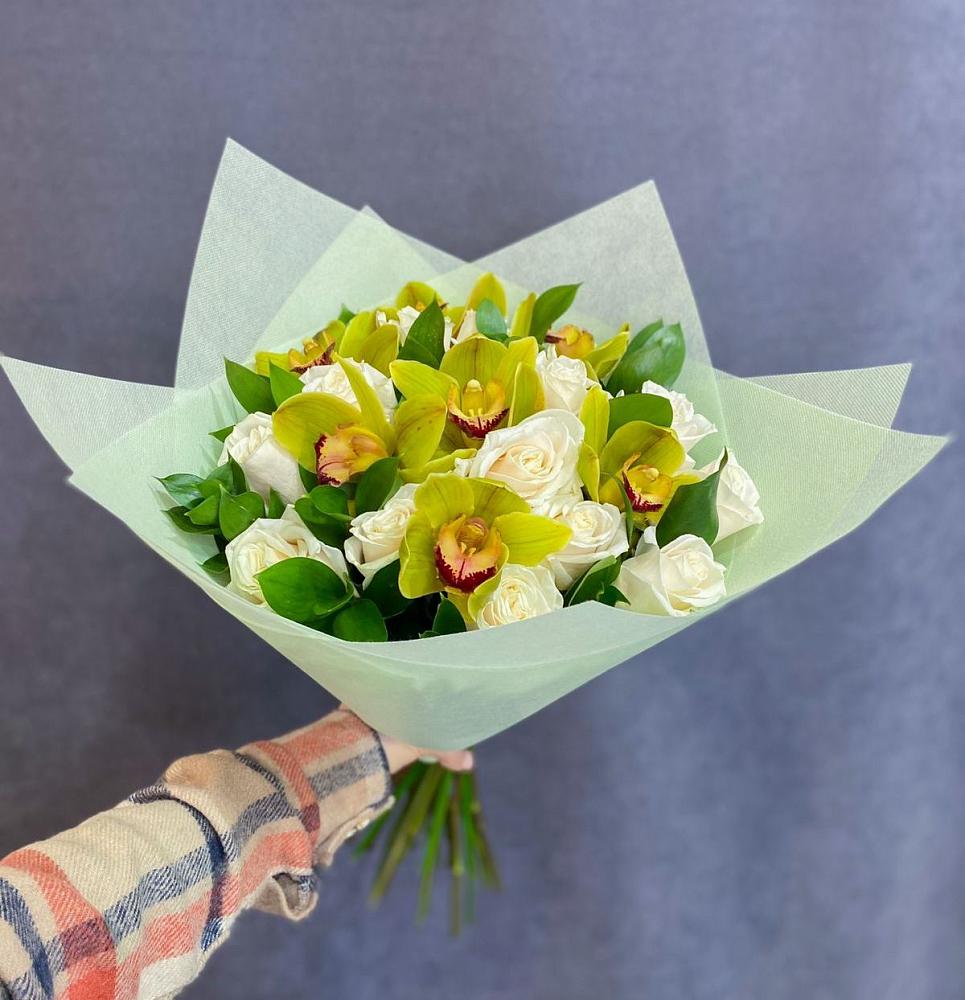 Букет цветов из: Орхидеи и Розы в Нарткале