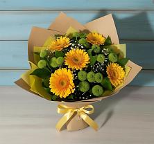 Букет цветов из:  Герберы и Хризантемы в Нарткале