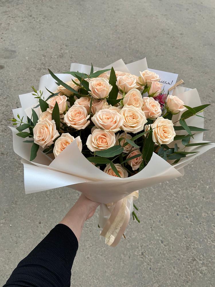 Букет Кремовые розы Латте в Нарткале