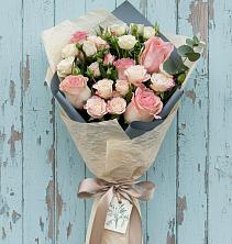 Букет нежный и розовый