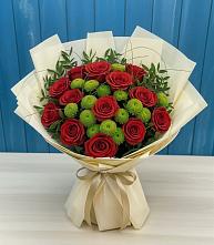 Букет цветов из:  Розы и Хризантемы в Нарткале