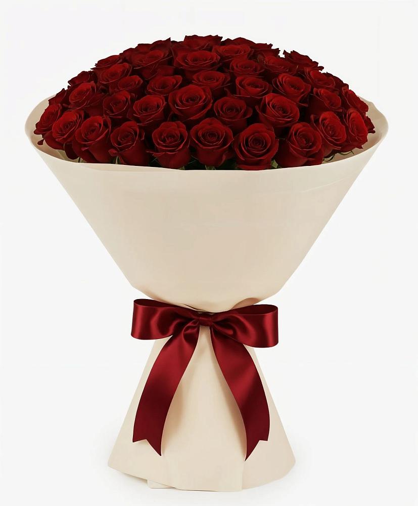 Букет 101 Бордовая роза Блэк Бакарра в Нарткале