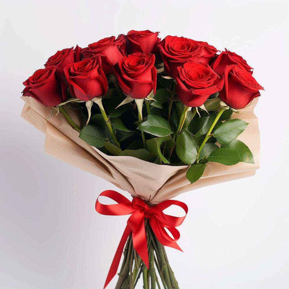Букет 11 Красных роз Эдлесс Лав в Нарткале