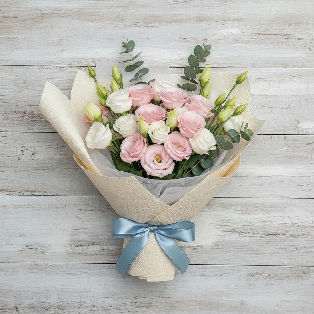 Букет цветов из: Лизиантусы в Нарткале